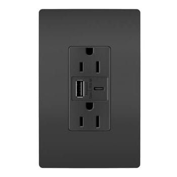 Pass & Seymour / Legrand - P&S R26USBAC6BK RAD A/C FAST CHARGE