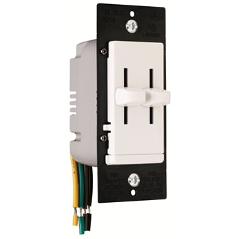 Pass & Seymour / Legrand - Pass & Seymour LSDD300-W Dual Slide-to-Off Incandescent Dimmer - White
