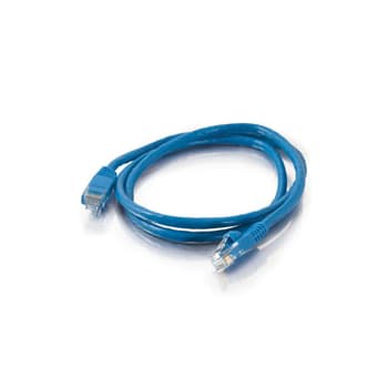 Quiktron Inc - Quiktron 570-110-050 50 Foot Value Series Cat5e Blue Booted Patch Cord