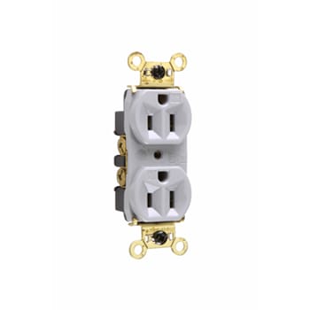 Pass & Seymour / Legrand - Pass & Seymour WR5262-GRY Gray Weather Resistant Commercial Grade Receptacles