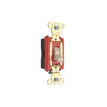 Pass & Seymour / Legrand - Pass & Seymour PS372010-I Canadian 1pole Switch, Back & Side Wire, 20A 347V - Ivory