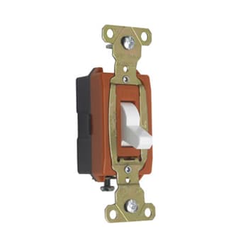 Pass & Seymour / Legrand - Pass & Seymour PS372010-W Canadian 1pole Switch, Back & Side Wire, 20A 347V - White