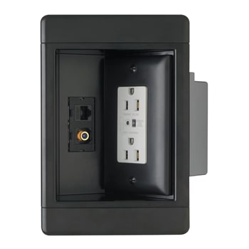 Pass & Seymour / Legrand - P&S TV1WTVSSBK RECESSED TV BOX 1G T