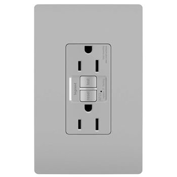 Pass & Seymour / Legrand - Pass & Seymour AFGF152TRGRY 15A 125V AFCI/GFCI Self-Test Tamper-Resistant Receptacle - Gray