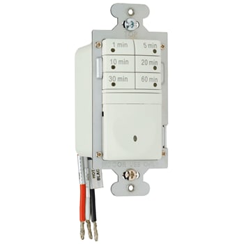 Pass & Seymour / Legrand - Pass & Seymour RT1-LA 0 to 600 W 120 VAC 1/6 Hp Light Almond 7-Button Manual On/Off Digital Timer