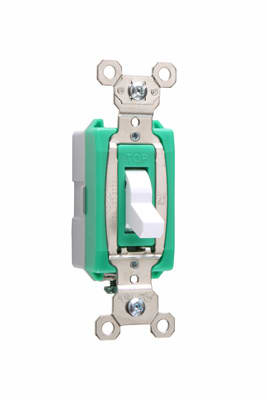 Pass & Seymour / Legrand - Pass & Seymour PS372010-GRY Canadian 1pole Switch, Back & Side Wire, 20A 347V - Gray