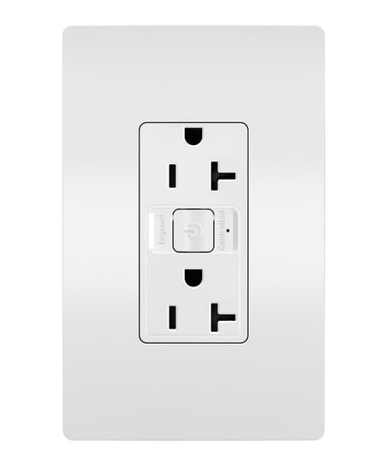 Pass & Seymour / Legrand - Pass & Seymour WNRR20WH Netatmo 20a Outlet, White