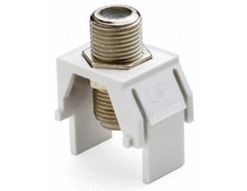 Pass & Seymour / Legrand - On-Q WP3479-BR Brown Plastic Non-Recessed Nickel F-Video Insert