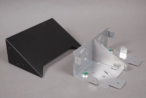 The Wiremold Co - Wiremold OFR10A 6-15/16 x 4-1/2" Steel Multiple Channel Overfloor Raceway Entrance End