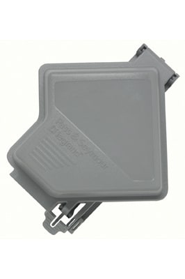 Pass & Seymour / Legrand - Pass & Seymour WIUC20-GL 2-Gang NEMA 3R Gray Polycarbonate Horizontal/Vertical Mounting Weatherproof While-In Use Cover