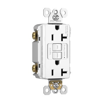 Pass & Seymour / Legrand - Pass & Seymour 1597NTLTRLA Combination Tamper-Resistant 15A Self-Test Night Light/GFCI - Light Almond