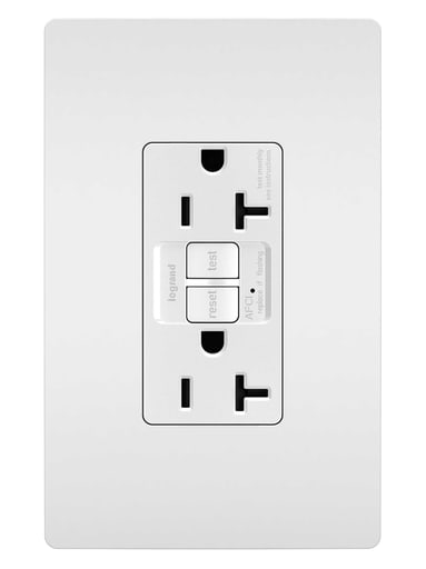 Pass & Seymour / Legrand - Pass & Seymour AF202TRW 20A 125V Tamper-Resistant Arc-Fault Circuit Interrupter - White