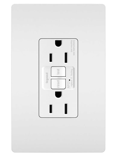 Pass & Seymour / Legrand - Pass & Seymour AF152TRW 15A AFCI Receptacle, Tamper-Resistant, White