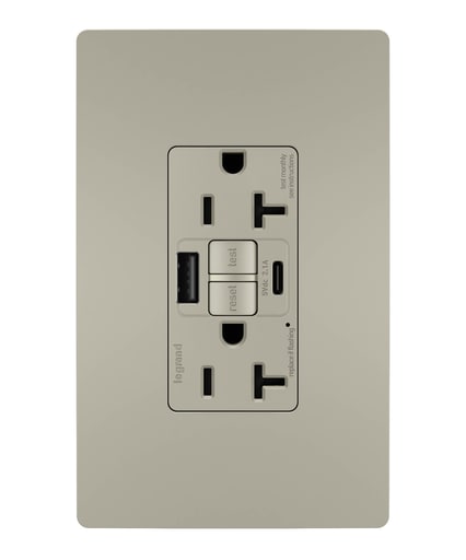 Pass & Seymour / Legrand - P&S 2097TRUSBACNIC4 SELF-TEST GFCI