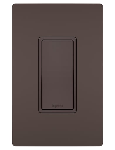 Pass & Seymour / Legrand - Pass & Seymour TM873-DBCC10 15 Amp 120 VAC 3-Way Dark Bronze Grounding Decorator Switch