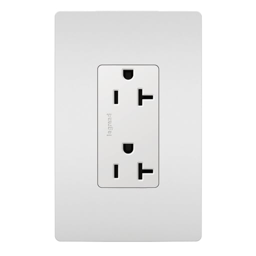 Pass & Seymour / Legrand - P&S 885TR20SW TR DECOR REC 20A 125V