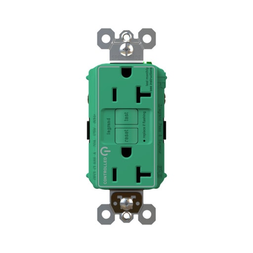 Pass & Seymour / Legrand - P&S 2097TRCDGN SELF-TEST GFCI RECEP