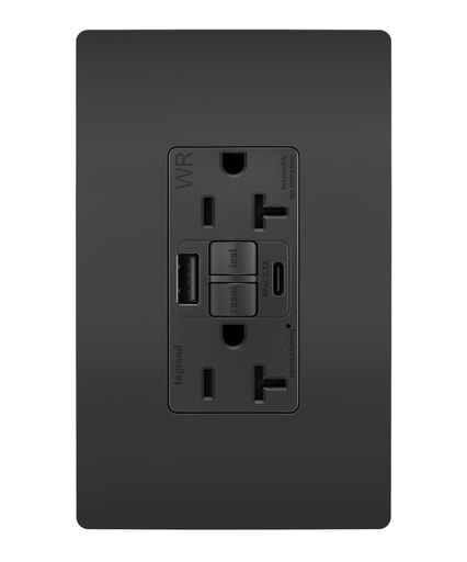 Pass & Seymour / Legrand - P&S 2097TRWRUSBACBK SELFTEST GFCI R