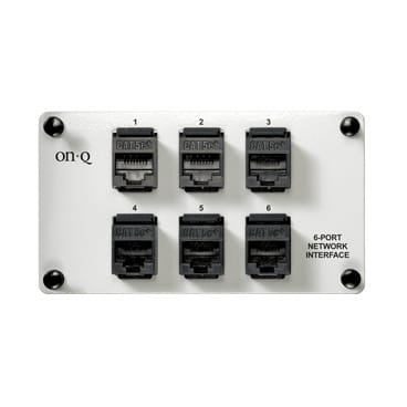 Pass & Seymour / Legrand - On-Q AC1000 6.5 x 2.7 x 2.9 Inch Category 5E Gray 18 Gauge CRS Network Interface Module