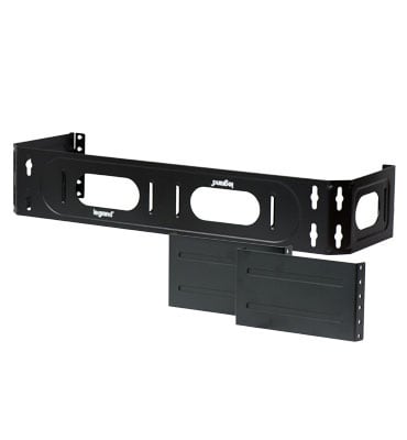 Pass & Seymour / Legrand - Pass & Seymour AC1902 19" 2U Hinged Wall-Mount Bracket with Switch Extenders