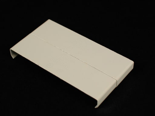 The Wiremold Co - Wiremold V3006E 3/4 x 2-13/16 Inch Ivory Steel 1-Channel Raceway Cover Clip