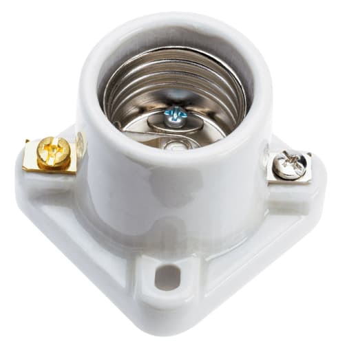 Pass & Seymour / Legrand - Pass & Seymour 19062 Medium base, porcelain, pony cleat typpe, terminal screws. White