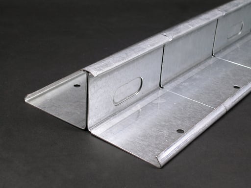 The Wiremold Co - Wiremold DS4000B 10 Foot x 5-1/2 x 2" Steel Multiple Channel Designer Raceway Base