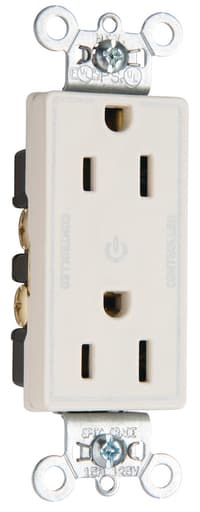 Pass & Seymour / Legrand - Pass & Seymour 26252-CD 15A 125V Dual Control Decorator Receptacle Brown