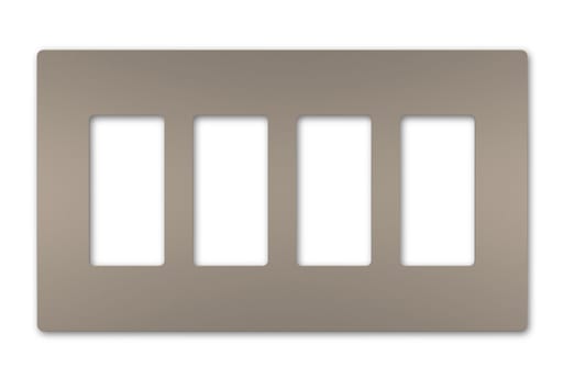 Pass & Seymour / Legrand - Pass & Seymour RWP264NI 4Gang Screwless Wall Plate, Radiant® - Nickel