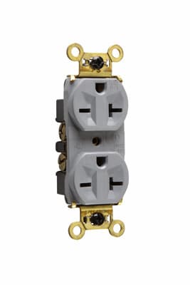 Pass & Seymour / Legrand - P&S WR5862GRY WR DUP RECP B+S WIRE