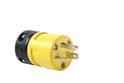 Pass & Seymour / Legrand - Pass & Seymour 1433P Straight Blade Rubber Plug 20A 125V 5-20P