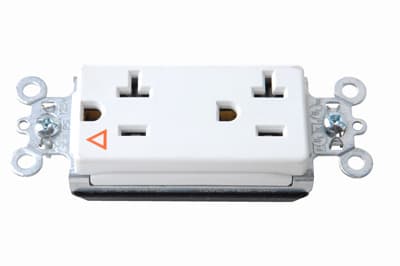 Pass & Seymour / Legrand - Pass & Seymour PTIG26362-W PlugTail™ Isolated Ground Decorator Spec Grade Duplex Receptacle, 20A 125V - White