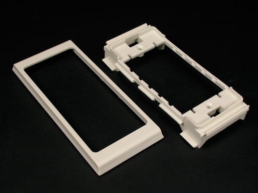 The Wiremold Co - Wiremold 40N2F31WH CableSmart 40N2-Series Twin Cover Device Bracket Fitting