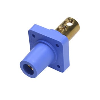 Pass & Seymour / Legrand - Pass & Seymour PS40-FRB-BL Female Cam Device, 400A 600V, Panel Mount - Blue