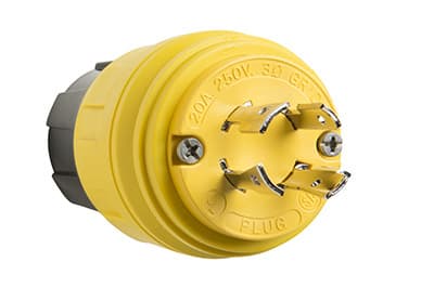 Pass & Seymour / Legrand - Pass & Seymour 26W75 20A phase 250V L1520P IP67 Turnlok Plug