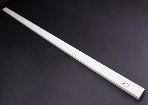 The Wiremold Co - Wiremold V24GB512 60" 12" Center Distance Ivory Steel Single Raceway Multi-Outlet Strip