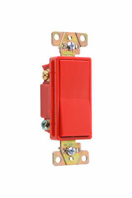 Pass & Seymour / Legrand - Pass & Seymour 2623-RED Three-way, Back and Side Wire, Decorator Switch, 20 amps, 120/277V -Red.