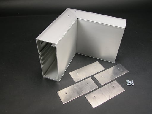 The Wiremold Co - Wiremold AL5217 AL5200-Series Large Multi-Channel Raceway Internal Elbow Fitting