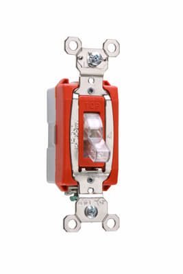Pass & Seymour / Legrand - Pass & Seymour PS20AC1-CSL 1pole Lighted Switch, Back & Side Wire, 20A 120/277V - Clear