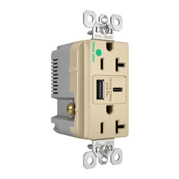 Pass & Seymour / Legrand - P&S TR20HUSBAC6I 20A 125V HG TR REC