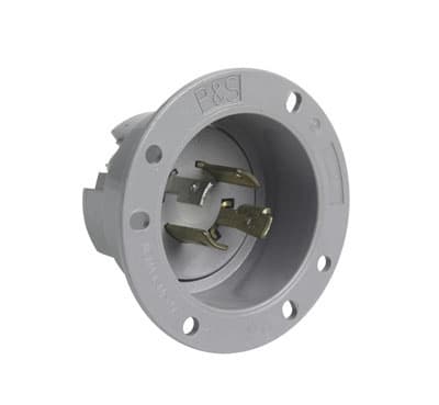 Pass & Seymour / Legrand - Pass & Seymour L1420-FI Turnlok Flanged Inlet, 4wire, 20A 125/250V