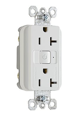 Pass & Seymour / Legrand - Pass & Seymour RF26352CH-W RF Plugload Receptacle, Half Control, 20A 125V - White