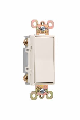 Pass & Seymour / Legrand - Pass & Seymour 2624-LA Four-way, Back and Side Wire, Decorator Switch, 20 amps, 120/277V - Light Almond