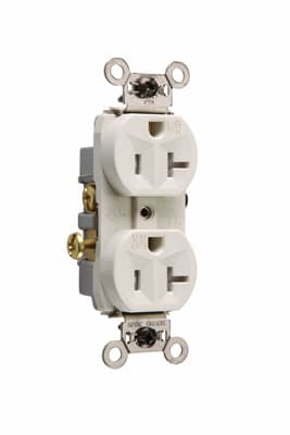 Pass & Seymour / Legrand - Pass & Seymour WR20-TRLA Light Almond Weather Resistant Commercial Grade Receptacles
