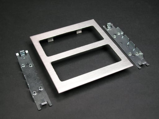 The Wiremold Co - Wiremold S4007C-2 S4000 Two-Gang Device Plate Fitting
