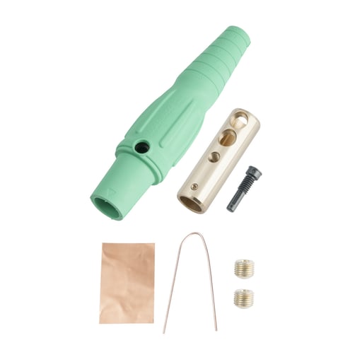 Pass & Seymour / Legrand - Pass & Seymour PS40-FB-G Female Cam Device Plug, 400A 600V, Cable Size: 2/0-4/0 - Green