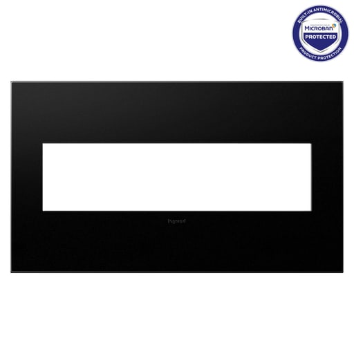 Pass & Seymour / Legrand - Pass & Seymour AWP4G-GR4 4-Gang 2-Module Wall Plate - Graphite