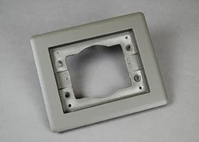 The Wiremold Co - Wiremold 817TCAL-GY 1-Gang Carpet & Tile Flange, Gray
