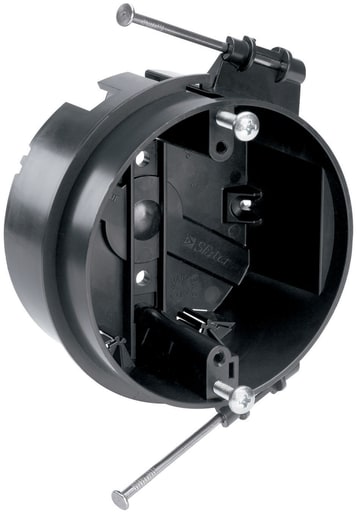 Pass & Seymour / Legrand - Pass & Seymour S120-RFAN 4 x 2-3/16 Inch 20.25 In. Impact Resistant Nylon Thermoplastic Round Ceiling Fan Box