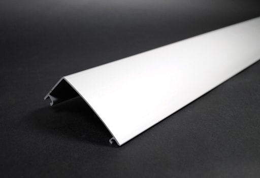 The Wiremold Co - Wiremold ALDS4000C 5 Foot x 2-7/8 x 2-1/8" Satin Anodized Aluminum 2-Channel Raceway Cover